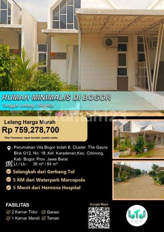 Rumah Minimalis 2 Lantai Siap Huni Bagus di Bogor