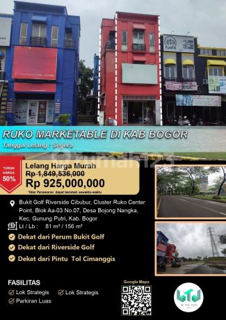 Ruko 2 Lantai Marketable di Kabupaten Bogor