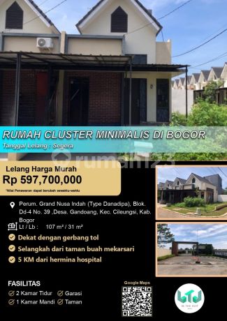 Rumah Cluster Minimalis Nyaman di Grand Nusa Indah Rumah Cluster Minimalis Nyaman di Grand Nusa Indah