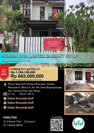 Hunian 2 Lantai Nyaman di Bukit Golf Cibubur Hunian 2 Lantai Nyaman di Bukit Golf Cibubur