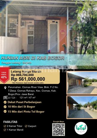 Hunian 1 Lantai Asri Minimalis Sejuk di Bogor