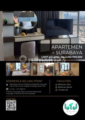 Apatermen Mewah Siap Huni di Tengah Kota Surabaya