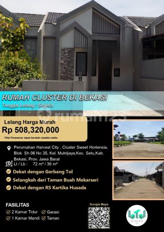 Rumah Cluster Modern Minimalis Bagus Siap Huni di Harvest City