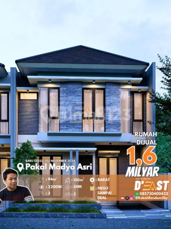 Pakal Madya Asri - Dijual Rumah Baru Gress Daerah North West Posisi Stu November 2024