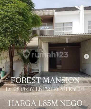 Jual Rumah Minimalis Forest Mansion Lakarsantri