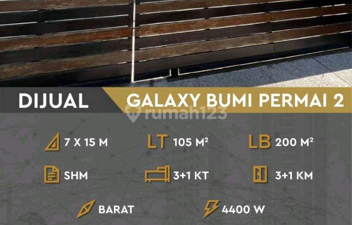 Jual Rumah Galaxy Bumi Permai 2