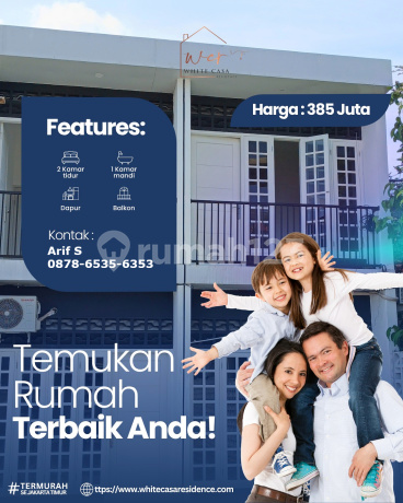Jual Rumah Paling Termurah White Casa Residence Condet Kramat Jati Jakarta Timur
