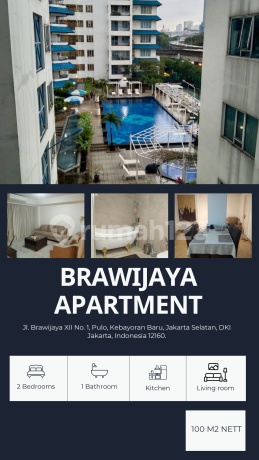 Jual Apartemen 2Br Luas 100 Brawijaya Jakarta Selatan