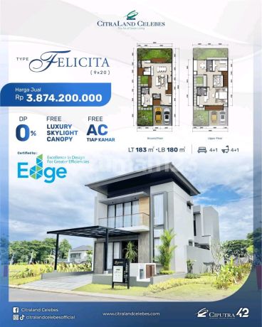 Felicita Luxury Homes . price around 3 billion Citraland Celebes Makassar