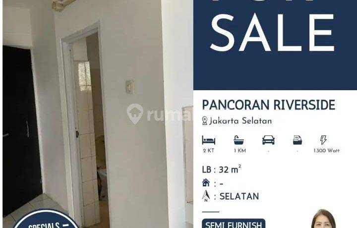 Apartemen Pancoran Riverside, Jaksel Type 2BR Semi Furnished