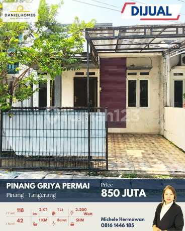 Dijual Rumah Siap Huni, Pinang Griya Permai, Nempel BSD City, Alam Sutera dan Tol Jakarta - Tangerang