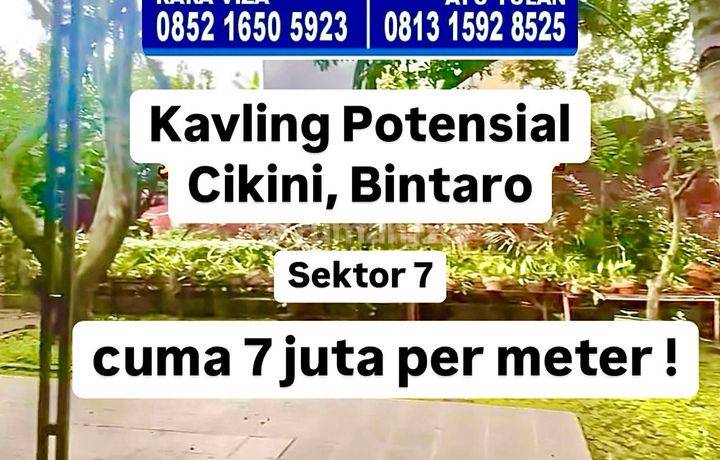 Dijual Tanah Cikini Bintaro Sektor 7 Murah Nego Tanah SHM di Bintaro 1200.0 m²