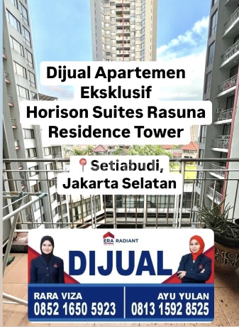 Dijual Cepat Apartemen Horison Suites & Residence Rasuna Jaksel Apartemen 3 Kamar Tidur Furnished