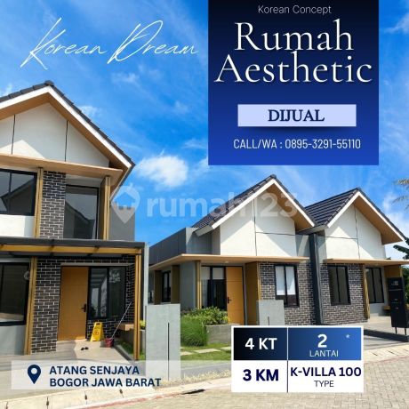 Dijual Rumah Estetik Mewah di Atang Sanjaya Bogor, Bogor Kota