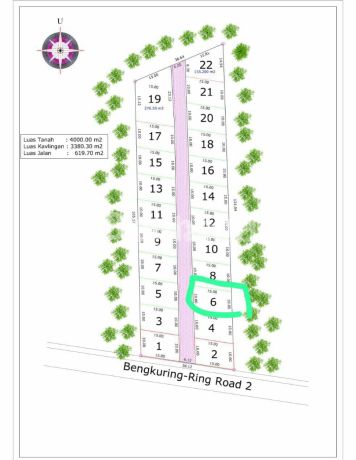 Kapling tanah hanya 10 menit ke kampus Unmul, Samarinda