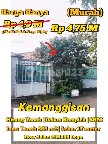 For Sale Cheap House in Kemanggisan Complex West Jakarta