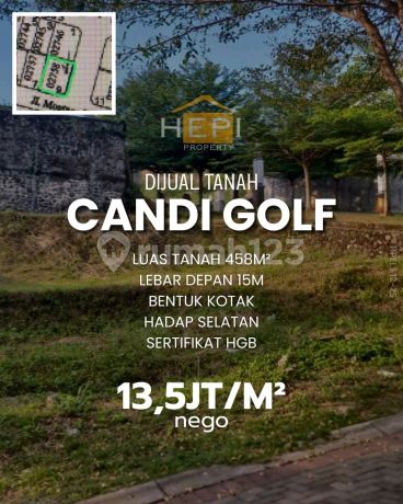 Tanah Siap Bangun di Candi Golf Semarang Selatan