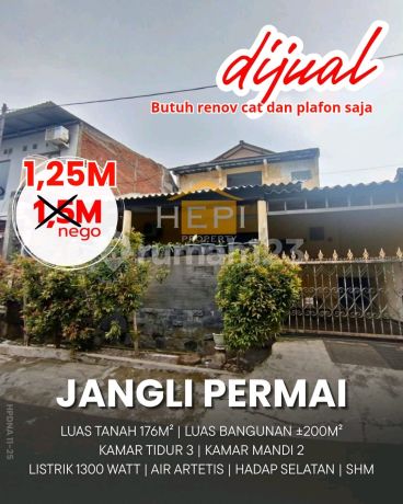 Rumah di Jangli Semarang Selatan. Dekat Sekolah Internasional, Dekat Candi Golf.