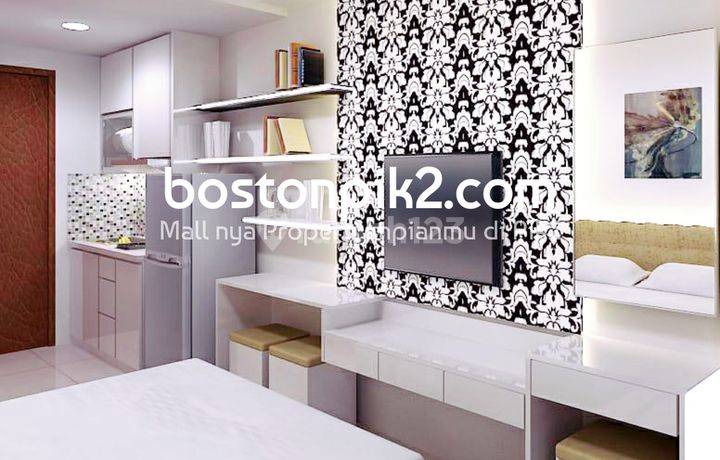 Jual Apartemen Transpark Bintaro Studio A Tower Chaniogo Furnished Bagus Luas 23,68m2 