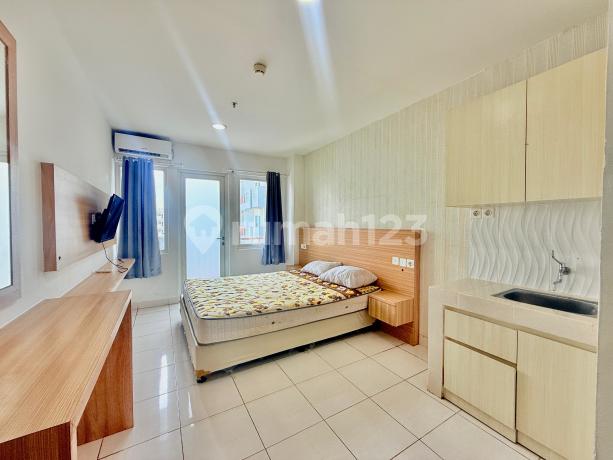 Furnished Studio Apartment with Swimming Pool View Behind Aeon Mall Sentul City, Bogor Furnished Studio Apartment with Swimming Pool View Behind Aeon Mall Sentul City, Bogor