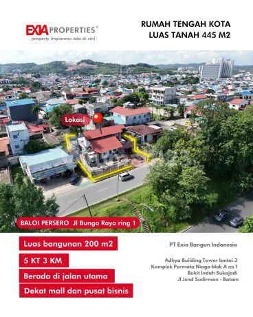 Dijual Rumah 445m2 Baloi Center, Cocok Buat Home Stay Atau Rumah & Tempat Tinggal @batam 