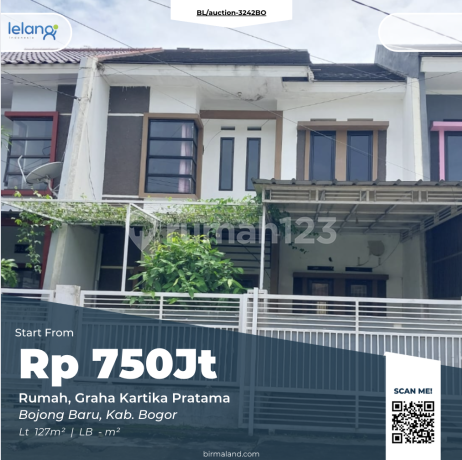 Dijual Rumah, Di Graha Kartika Pratama, Bojong Baru, Bogor