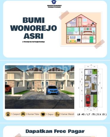 Rumah Baru Bumi Wonorejo Asri Rungkut Surabaya Rumah Baru Bumi Wonorejo Asri Rungkut Surabaya