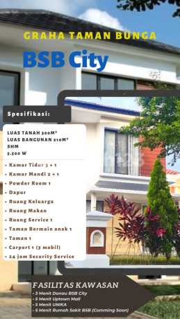 Di Jual Rumah Besar Mewah Semi Furnished , Siap Pakai di Bsb Semarang