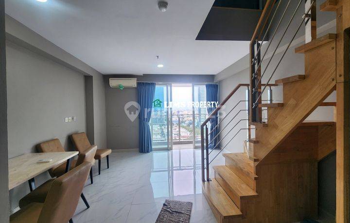 Apartemen Mezanine Medan Termurah 2 Kamar Tidur Furnished , Grand Jati Junction 