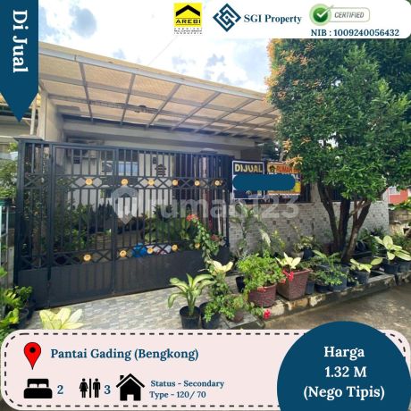 Di Jual Rumah Pantai Gading! Rumah 1 Lantai Full Renovasi Dan Semi Furnish