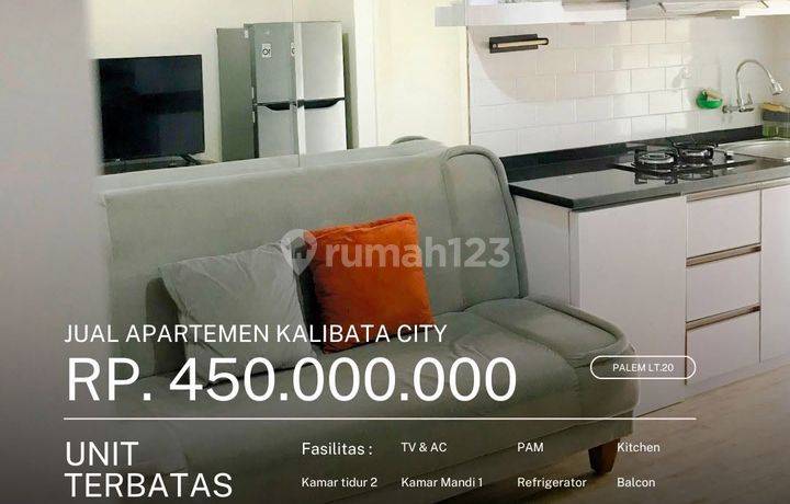 Green Palace Kalibata City Furnished 2 BR Tower Palem Lt.20 