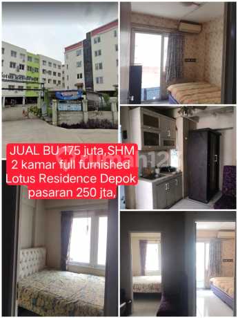 Jual Murah BU SHM Apartement Lotus Residence Depok