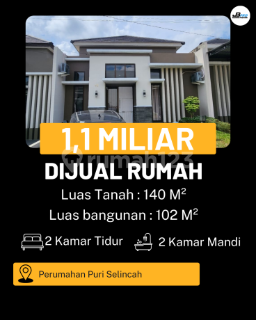 Dijual Rumah Siap Huni Di Puri Selincah 