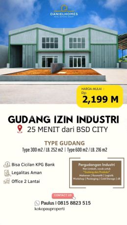 Gudang Industri Sigma Kartika Gunung Sindur Serpong Gudang Industri Sigma Kartika Gunung Sindur Serpong