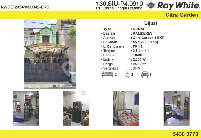 Jual Rumah Bagus Citra Garden 2 Extention, Jakarta Barat 0042-ERD