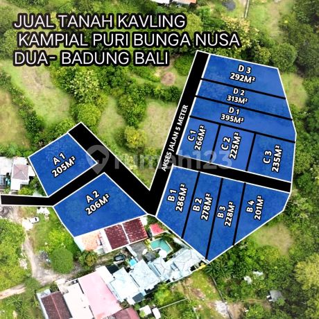 Tanah Kavling Perumahan Puri Bunga/Kampial Kutuh