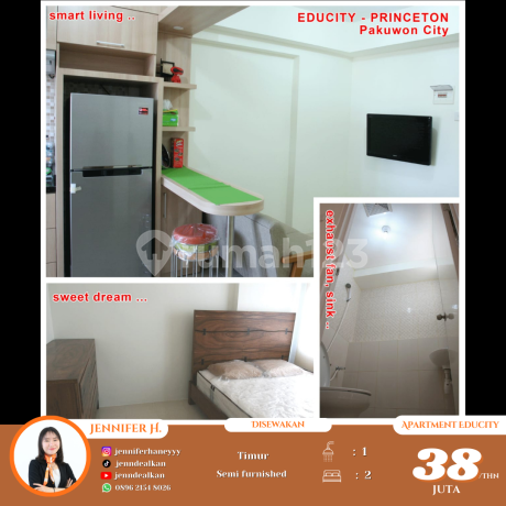 Apartemen 2 Kamar Tidur Siap Huni Tinggal Bawa Koper!