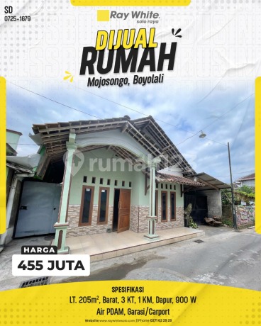 Rumah Dijual: Butuh, Mojosongo – Boyolali, Cocok Buat Keluarga!