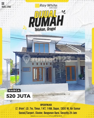Rumah Cluster Baru (Grogol Green Garden) dan Modern di Telukan, Grogol - Dekat Solo Baru Rumah Cluster Baru (Grogol Green Garden) dan Modern di Telukan, Grogol - Dekat Solo Baru