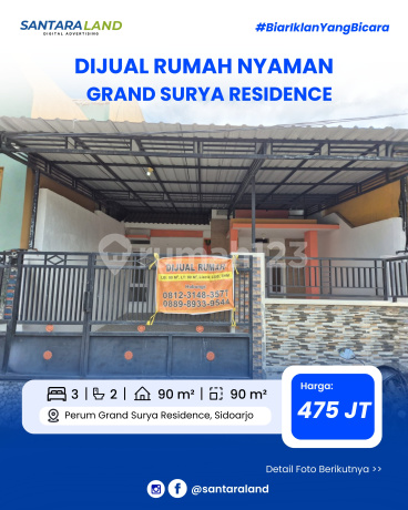 Dijual Rumah Grand Surya Residence B5/30 - Sidoarjo Dijual Rumah Grand Surya Residence B5/30 - Sidoarjo
