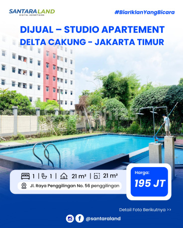 Dijual - Studio Apartemen Delta Cakung, Jakarta Timur Dijual - Studio Apartemen Delta Cakung, Jakarta Timur