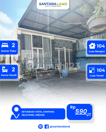 Dijual Rumah 1 ½ Lantai di Komplek Setiabudi Vista – Medan