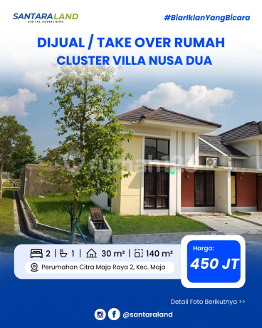 Dijual / Take Over Rumah Hook – Cluster Villa Nusa Dua, Citra Maja Raya 2 Dijual / Take Over Rumah Hook – Cluster Villa Nusa Dua, Citra Maja Raya 2