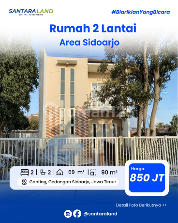 Rumah 2 Lantai Area Sidoarjo - Emerald Village, Gedangan