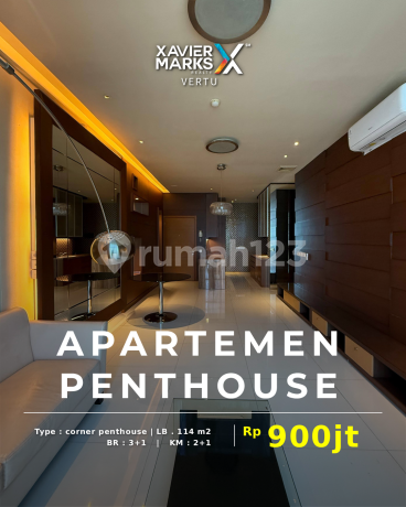 Apartemen Penthouse Aryaduta Cito, Furnish Lengkap Mewah di Sby