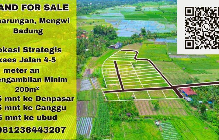 Dijual Tanah Murah Lokasi Mengwi , Banjar Umahanyar Penarungan 