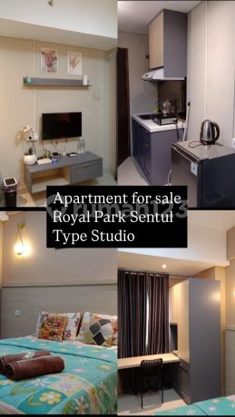 Dijual Apartemen.type Studio Luas 28 Furnishes Lokasi.strategis. View.kolam.renang