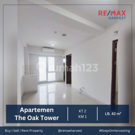 Apartment 2 BR The Oak Tower Tower B Jakarta Timur