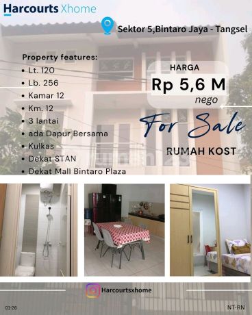 Rumah Kos Pisok Bintaro Jaya Sektor 5