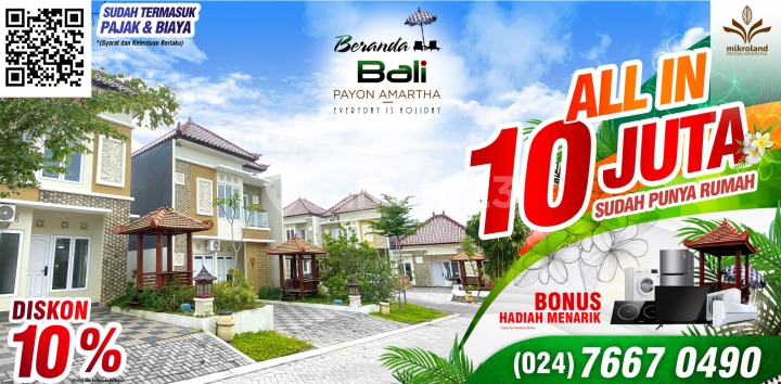 Rumah 2 Lantai Tipe 88-lt.120m² | Beranda Bali Payon Amartha Semarang 
